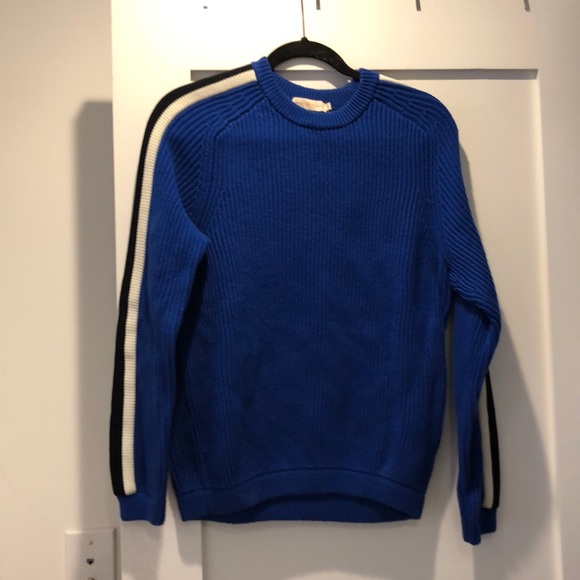 Tory Burch Val Stripe Sleeve Sweater 